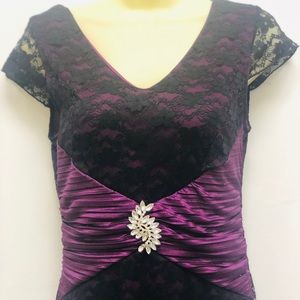 beautiful purple and black dress  [L]